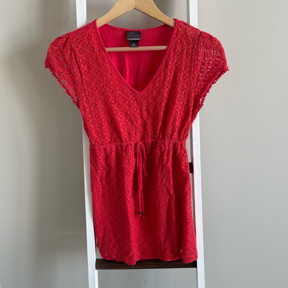 Motherhood Maternity Top Red
